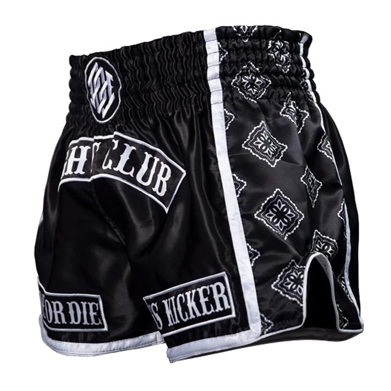 Pride Or Die FIGHT CLUB Thai shorts - black